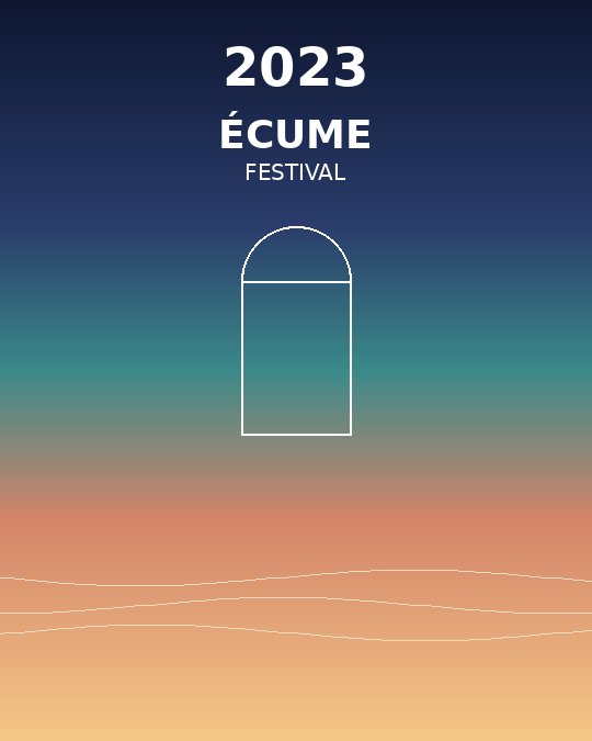 Affiche Écume Festival 2023