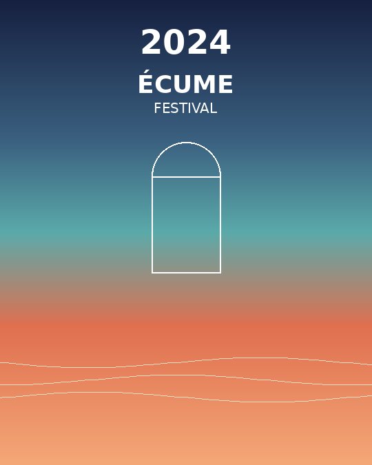 Affiche Écume Festival 2024